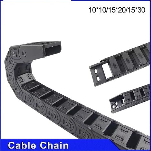 Cable Chain 7 * 7 10 * 10 15 * 20 15 * 30mm 1M Non-Opening Semi-Enclosed Plastic Drag Chain Drive Drag Chain Machine(10x10 mm) in Saudi Arabia