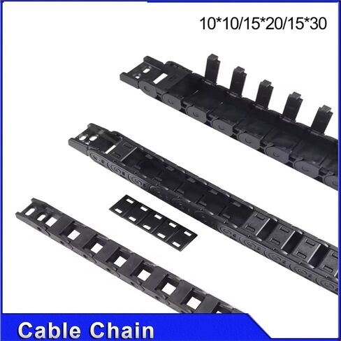 Cable Chain 7 * 7 10 * 10 15 * 20 15 * 30mm 1M Non-Opening Semi-Enclosed Plastic Drag Chain Drive Drag Chain Machine(10x10 mm) in Saudi Arabia