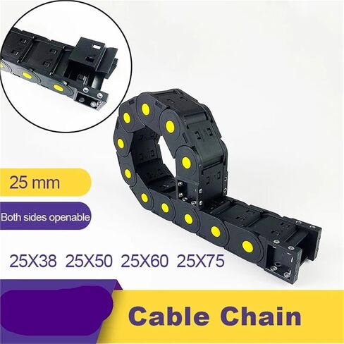 25x38 25x50 25x70 25x75 Mochine Towline 25 Cable Chain Drag Chain 25 * 38 25 * 50 25 * 70 25 * 75 Both Sides Openable(150mm,25x38 mm) in Saudi Arabia