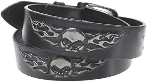 طريق Harley-Davidson للرجال السريع إلى Hell Leather Belt ، أسود HDMBT10853BLK in Saudi Arabia