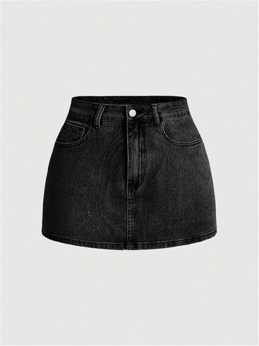 WDIRARA Women's Bowknot High Waist Denim Skirt Y2k Bodycon Mini Skirts with Pockets in Saudi Arabia