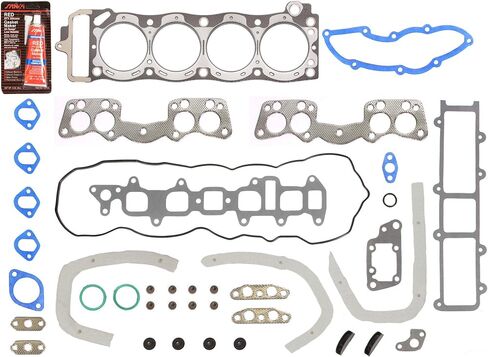 Evergreen HSIEV2003 Head Gasket Set Intake Exhaust Valves Compatible with 81-82 Toyota Pick up Corona 2.4L 22R in Saudi Arabia