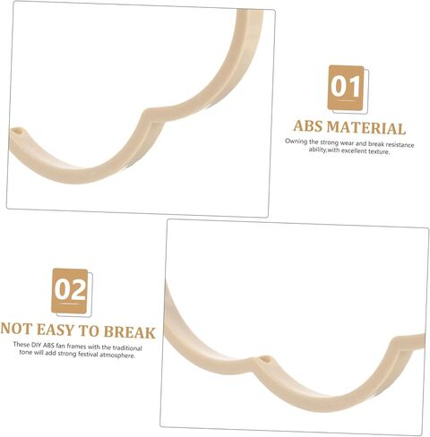 ERINGOGO DIY Handheld Fan Hoop 4pcs Fan Making Frame Bride Accessories Chinese Style in Saudi Arabia