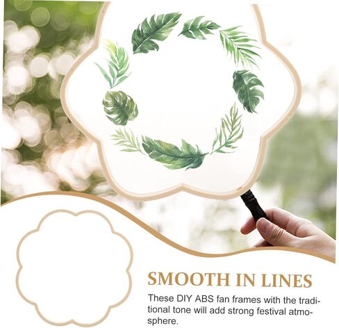 ERINGOGO DIY Handheld Fan Hoop 4pcs Fan Making Frame Bride Accessories Chinese Style in Saudi Arabia
