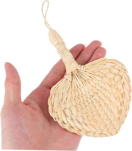 أوراق النخيل الطبيعية Cabilock Natural Fan مروحة يدويًا تبرد على الطراز الصيني لحفلات حفلات الزفاف وديكور المنزل الفريد من نوعه الحرفي الحرفي المجفف في الصيف والطاولة in Saudi Arabia