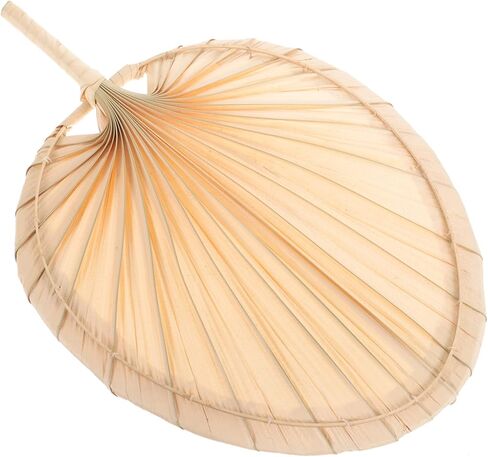 Cabilock Old Fashioned Handmade Fan Hand Weaving Leaf Fan Large Palm Handheld Cooling in Saudi Arabia