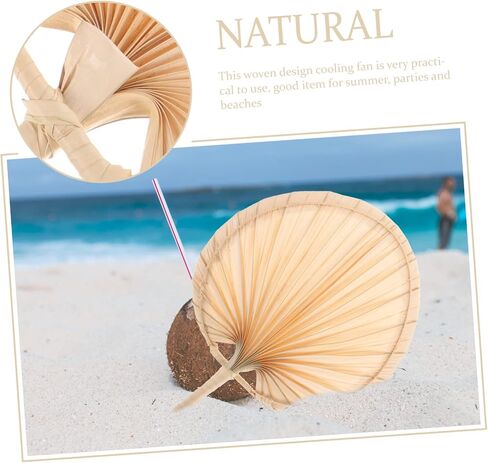 Cabilock Old Fashioned Handmade Fan Hand Weaving Leaf Fan Large Palm Handheld Cooling in Saudi Arabia