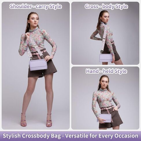 Uxcell Small Crossbody المحافظ للنساء ، حقيبة يد المحفظة مع محفظة العملة المعدنية in Saudi Arabia