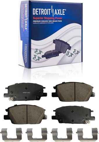 Detroit Axle - Brake Kit for Chevrolet Equinox Buick Regal TourX GMC Terrain Disc Brake Rotors Ceramic Brakes Pads 2018 2019 Replacement: 11.81" inch Front and 11.34" inch Rear Rotor in Saudi Arabia
