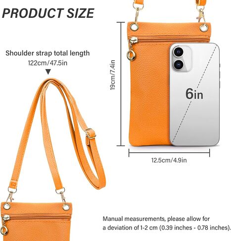 Cell Phone Purse, PU Leather Phone Bag Cell Phone Wallet for Women and Girls, Crossbody Phone Purse for Shopping in Saudi Arabia