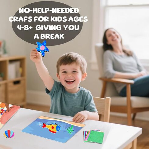 مجموعة الفنون والحرف اليدوية من ZMLM للأطفال: هدية على شكل كوكب فني من رقائق الفويل للفتيات بعمر 4 5 6 7 8 9 سنوات، لوازم فنية خالية من الفوضى للأطفال، مجموعات أنشطة السفر، هدايا عيد الميلاد والهالوين in Kuwait