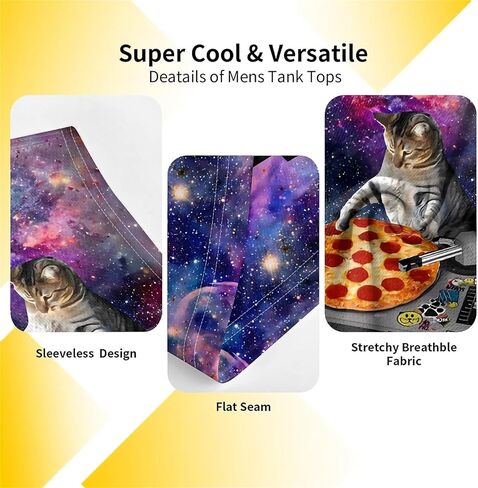 زرقاء الفيل للرجال يتصدرون الصيف بلا أكمام تي شيرت القمصان الشاطئية الشاطئية الشاطئ. in Kuwait