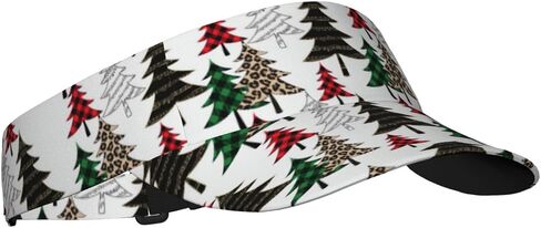 Christmas Snowflake Plaid Sport Sun Visor Hat Adjustable Empty Top Baseball Cap Visor Cap Xmas Hats for Women Men in Saudi Arabia