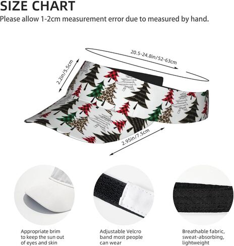 Christmas Snowflake Plaid Sport Sun Visor Hat Adjustable Empty Top Baseball Cap Visor Cap Xmas Hats for Women Men in Saudi Arabia