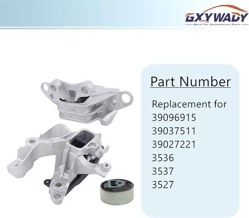 GXYWADY Engine Mount Replacement for Cruze 2017-2019 1.4L Replacement for 39096915 39037511 39027221 3536 3537 3527 3Pcs in Saudi Arabia
