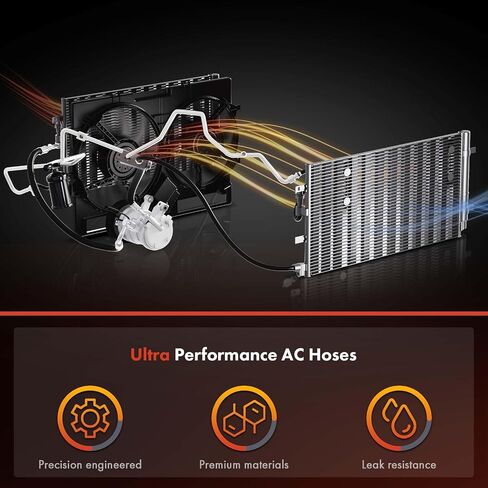 مجموعة خرطوم خط السائل A-premium A/C متوافقة مع Audi A4/A4 Quattro 2009-2011 ، A5/A5 Quattro 2008-2011 ، S5 2008-2011 ، 1.8L 2.0 3.2L 4.2L ، المكثفات إلى EVAP in Saudi Arabia