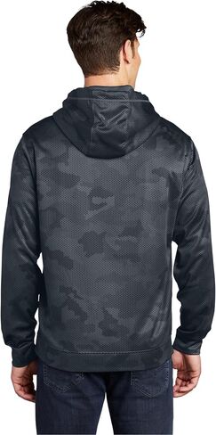 SPORT-TEK Men's Sport Wick CamoHex Fleece Hooded Pullover in Saudi Arabia