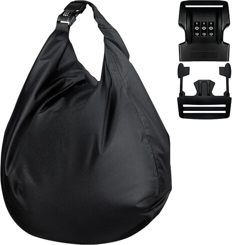 IZTOSS Motorcycle Helmet Bag Helmet Storage Bag with Combination Lock Waterproof Lightweight Durable Oxford Cloth Helmet Bag for Motorcycle Riding Bicycle,Black in Kuwait