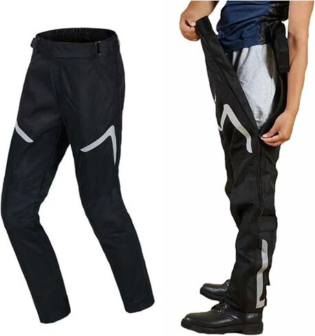 Summer Detachable Motorcycle Riding Pants, Man Women Quickly Take Off Wear Resistant Breathable Pants with Full Leg Zipper in Saudi Arabia