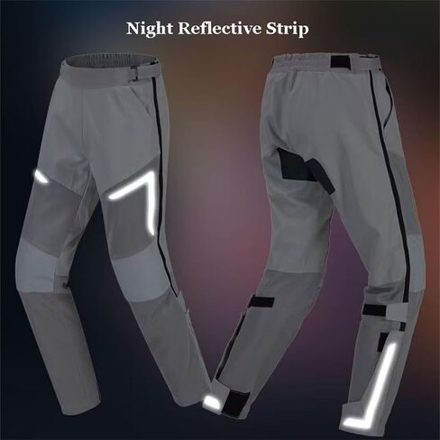 Summer Detachable Motorcycle Riding Pants, Man Women Quickly Take Off Wear Resistant Breathable Pants with Full Leg Zipper in Saudi Arabia