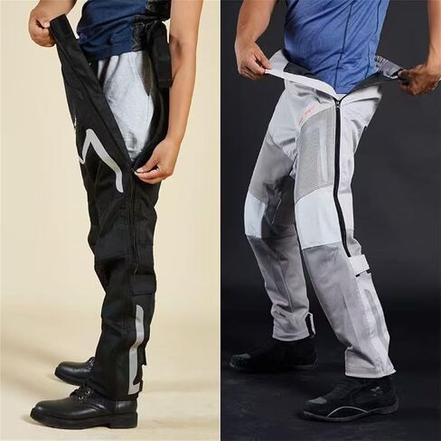 Summer Detachable Motorcycle Riding Pants, Man Women Quickly Take Off Wear Resistant Breathable Pants with Full Leg Zipper in Saudi Arabia