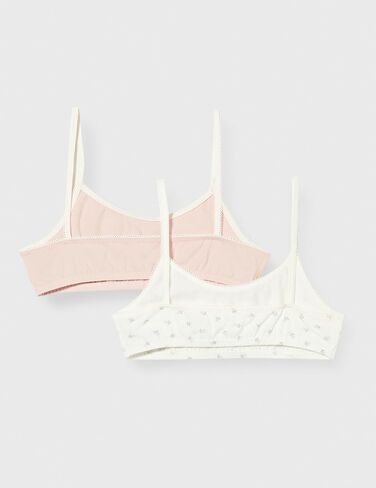 Petit Bateau Girls Flors Cotton و Elastane Bralettes-أحجام حزمة من 12 إلى 14 سنة in Kuwait