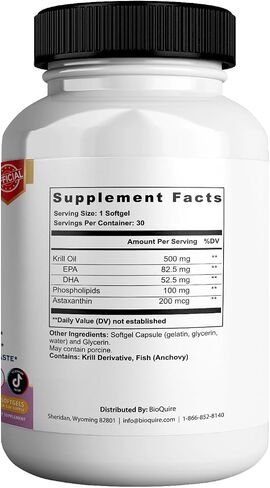 Northern Naturals Omega 3 Krill Oil for Women, 500mg, 30 Softgels, Fish-Free Taste, Supports Eye Health & Joint Function (1) in Kuwait