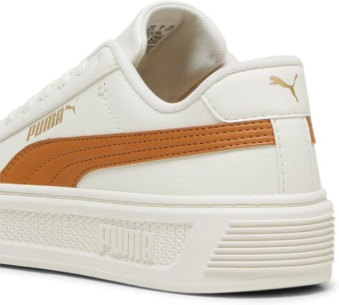 PUMA Women's Smash Platform V3 Sneaker, Warm White-Caramel Latte Gold, 5.5 in Saudi Arabia