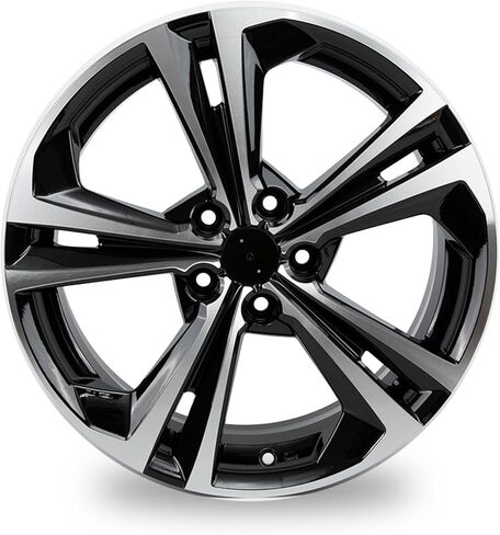18 "18 × 7.5 في عجلة السبائك لنيسان سينترا SR 2020 2021 2022 2023 Machined Black OEM RIMP RIM （One Pack) in Kuwait