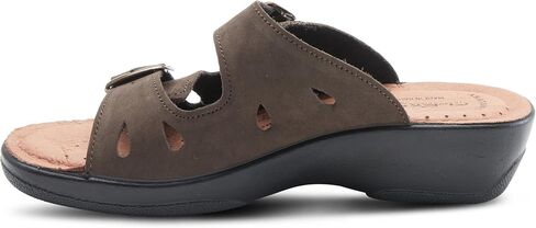 Flexus Women's Decca Slide Sandal Black EU 39 / US 8.5 in Saudi Arabia