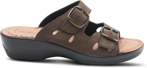 Flexus Women's Decca Slide Sandal Black EU 39 / US 8.5 in Saudi Arabia