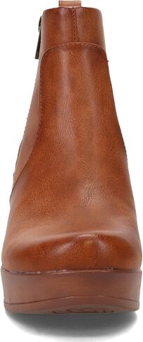 b.o.c. Womens Blakelynn Faux Leather Platform Ankle Boots Brown 8 Medium (B,M) in Saudi Arabia