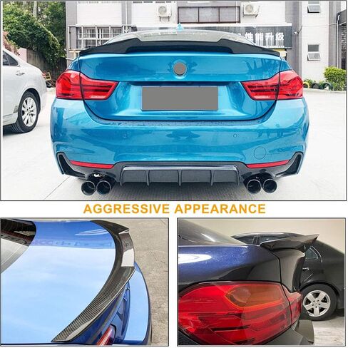 McArcar Kit Carbon Carbon Carbon Trunk Spoiler for BMW 4 Series F36 Gran Coupe 2014-2019 420i 428i 435i 440i 4door bood boot lid highkick wing lip factory outlet (type i) in Saudi Arabia