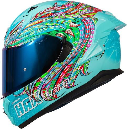 Hax Obsidian Pro Full Face Face Dual Visor Compe Proyticlecle Helmet لدراجة شارع الدراجات النارية مع Pinlock Ready Dot معتمدة من اللون الوردي M. in Kuwait