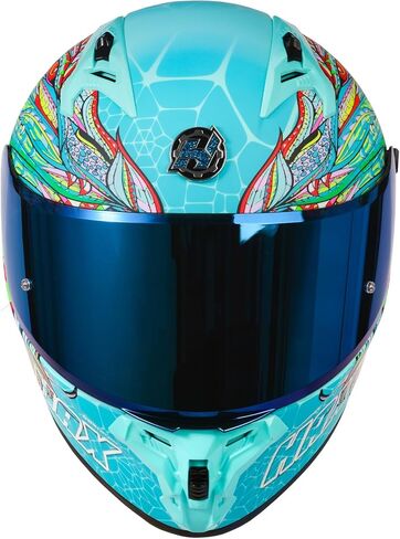 Hax Obsidian Pro Full Face Face Dual Visor Compe Proyticlecle Helmet لدراجة شارع الدراجات النارية مع Pinlock Ready Dot معتمدة من اللون الوردي M. in Kuwait