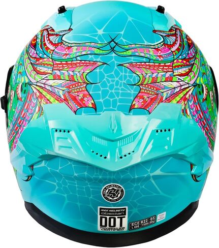 Hax Obsidian Pro Full Face Face Dual Visor Compe Proyticlecle Helmet لدراجة شارع الدراجات النارية مع Pinlock Ready Dot معتمدة من اللون الوردي M. in Kuwait