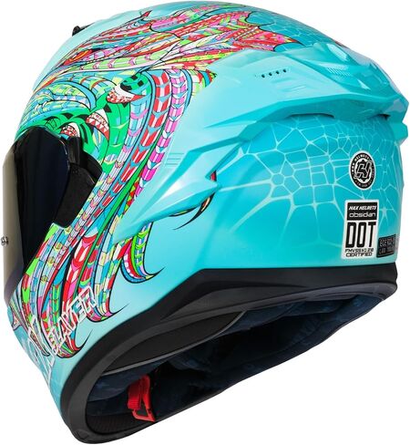 Hax Obsidian Pro Full Face Face Dual Visor Compe Proyticlecle Helmet لدراجة شارع الدراجات النارية مع Pinlock Ready Dot معتمدة من اللون الوردي M. in Kuwait