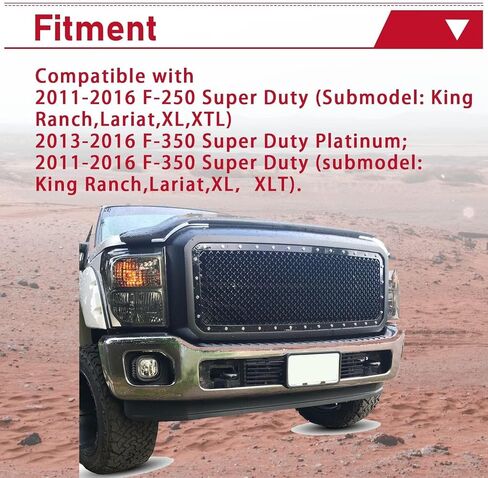 HECASA Front Lower Bumper Valance Panel Compatible with 2011-2016 Ford F250 F350 Super Duty RWD BC3Z17626AA FO1095241 Air Dam Deflector Spoiler in Saudi Arabia