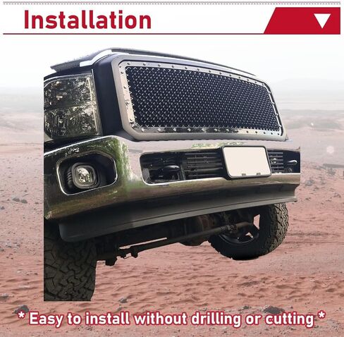 HECASA Front Lower Bumper Valance Panel Compatible with 2011-2016 Ford F250 F350 Super Duty RWD BC3Z17626AA FO1095241 Air Dam Deflector Spoiler in Saudi Arabia