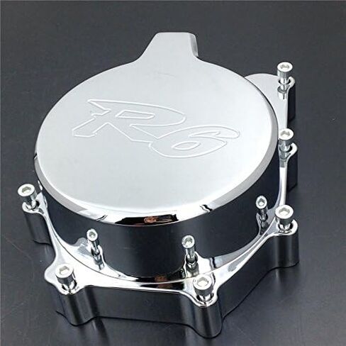 XKMT-Bilet Motor Engine Stator Cover متوافق مع YZF R6 YZF-R6 1999-2002 الجانب الأيسر لكروم [B00YYSKBS0] in Saudi Arabia