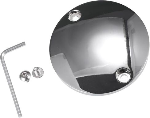 Ignition Engine Timing Points Cover for Harley-DAVIDSON 1971-1999 / Inner/Durable Aluminum Alloy / 1 Pcs Silver Tone Replacement in Saudi Arabia