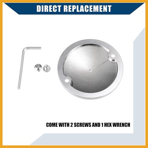 Ignition Engine Timing Points Cover for Harley-DAVIDSON 1971-1999 / Inner/Durable Aluminum Alloy / 1 Pcs Silver Tone Replacement in Saudi Arabia