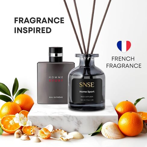SNSE Dubai Reed Diffuser Set | 3.38 oz Scent Fragrance Oil Diffuser for Bedroom, Bathroom, Home Décor and Gift, Decorative Air Fresheners with Sticks in Saudi Arabia