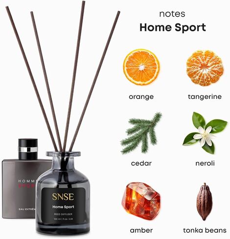 SNSE Dubai Reed Diffuser Set | 3.38 oz Scent Fragrance Oil Diffuser for Bedroom, Bathroom, Home Décor and Gift, Decorative Air Fresheners with Sticks in Saudi Arabia