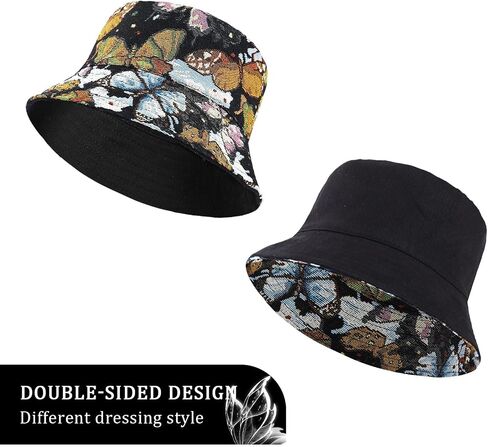 DOCILA Bucket Hat for Women Animal Print Reversible Fisherman Hats Packable All Seasons Sun Protection Caps in Saudi Arabia