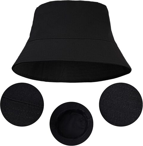 Bucket Hat for Women Men Cotton Sun Hat Cap for Vacation Summer Outdoor Fishing Beach Travel Hunting Golf in Saudi Arabia