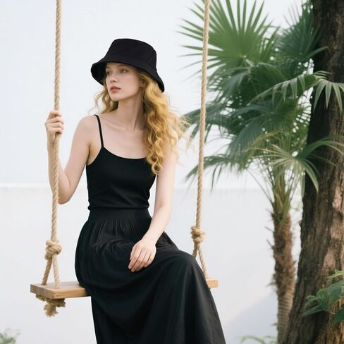 Bucket Hat for Women Men Cotton Sun Hat Cap for Vacation Summer Outdoor Fishing Beach Travel Hunting Golf in Saudi Arabia