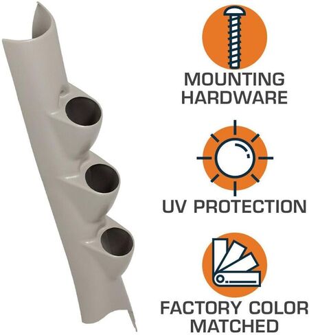 Taupe Triple Gauge 52mm Pillar ABS Plastic for Dodge for Ram 1500/2500/3500 2010 GS-374G in Kuwait