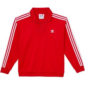 adidas Adicolor Funnel Neck TT JN5444 Red-White Men's Track Jacket Large in Kuwait