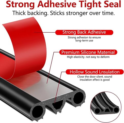 Truck Tonneau Cover Seal with Triple Bulb Design for Pickup Trucks, RVs, Tool Boxes - Waterproof Camper Shell Seal Kit, Car Weatherstripping for Noise and Dust Protection (8M/26.2FT) in Saudi Arabia